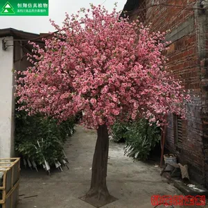 厂家直销定制款玻璃钢造型仿真桃花树
