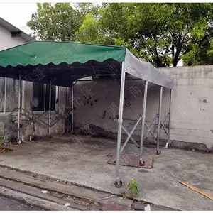 天凝雨棚/嘉善天凝镇推拉式的雨篷定制/嘉善天凝伸缩雨篷厂家制作