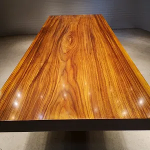 厂家直销实木大板桌270长105宽 奥坎黑檀乌金木原木茶台餐桌画案简约现代