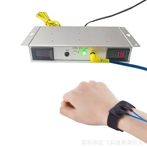 带数显双工位双回路手腕带接地在线监控报警仪静电环监控器