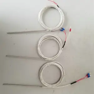 Pt100铂热电阻滚槽 PT1000温度传感器防水油 K型热电偶测温探头