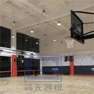 ***凯锐柱装悬臂固定篮球架 固定无折叠 钦州手动液压篮球架厂家