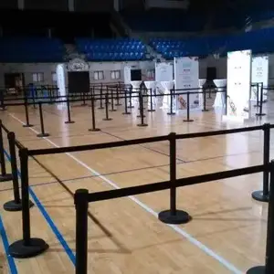 奇彩 黑色一米线出租 马拉松临时伸缩带 安全防护 安装便捷 可长期供应