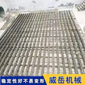 厂家铸铁地轨内部筋板加固 地梁 槽铁承载能力强
