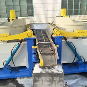 东莞市启隆CLA自动筛选磁力抛光机_多功能五金件双桶磁力研磨机厂家