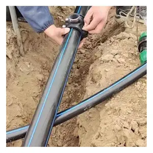 农用灌溉地埋水管 黑色pe农用灌溉地埋水管鞍座 63变32