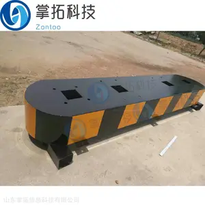 掌拓金属安全岛 停车场车牌识别系统专用 安装使用简洁 厂家批发 代替水泥墩