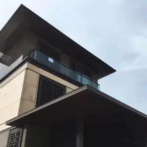 小区外檐铝板 售楼处小区批水板外墙檐口铝单板