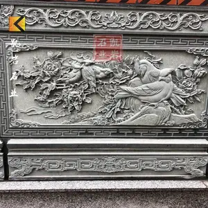 宗祠门面浮雕 寺庙浮雕石雕壁画 青石石材浮雕雕刻