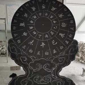 校园计时石雕日晷汉白玉古代时钟雕塑日晷古代留念广场公园摆件器