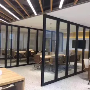 供应北京酒店宴会厅移动隔断墙办公室百叶玻璃隔断会议厅多功能墙