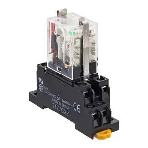 芜湖中间继电器时间继电器dh48s-s欧姆龙继电器my2nj8脚hh52pdc1224ac220v交