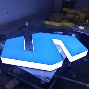 LED发光字 树脂无边发光字 户外logo精工品质