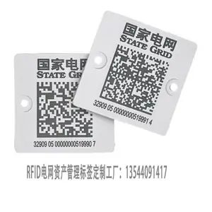 超高频国网电子标签RFID 45x45mm巡检身份标签 电力芯片 设备识别