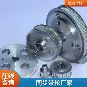 高扭矩同步轮iHF爱合发S2M圆弧齿梯形齿铝合金同步带轮加工定制