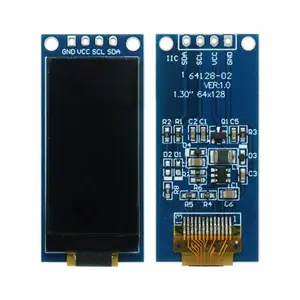 1.3寸OLED显示屏模块 64*128 分辨率 SSD1312 4针IIC接口