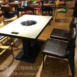 实木餐桌,椅子凳,炭烧木火锅桌,大理石电磁炉火锅桌