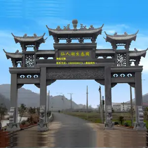 皮山路口牌匾社区石牌坊