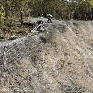石家庄公路护坡网 防山体滑坡坠落石防护网 GPS2主动防护网厂家 景区边坡柔性防护网