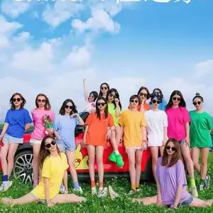 兰州团体定制logo短袖文化衫订制学生班服校服兰州文化衫纯色文化衫吸汗