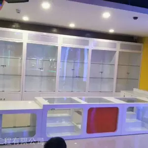 南京玩具展柜厂家定制商场玩具专柜|烤漆玩具橱窗柜台|体验台|收银台|游戏桌