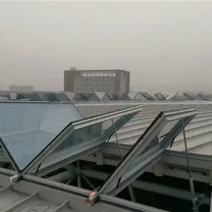 日新专业安装GHPC1330三角型消防排烟天窗,弧形启闭式通风器,TC1A开敞式通风气楼
