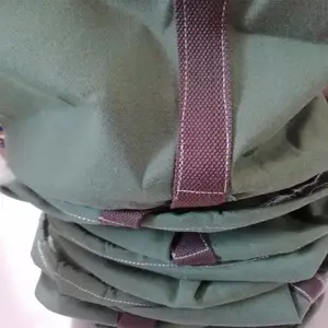 华煤折叠式消防帆布水箱15L提水方便不占空间军绿色