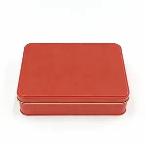 丰元F-034-2红色长方形马口铁盒定制