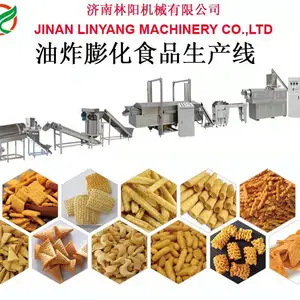 新型油炸膨化食品锅巴薯条生产线