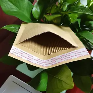 棕色信封袋 黑色瓦楞纸复合牛皮纸袋 减震包装可出口