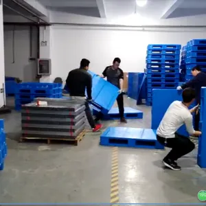 全新塑料托盘焊接机上线,高精度、高稳定性助力托盘生产 自动化塑料托盘焊接机,PLC 与触摸屏控制