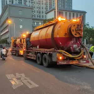 山西太原环卫所抽粪 抽工业废水 清洗管道