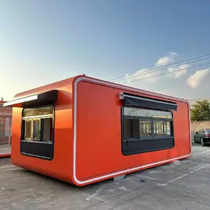 商业街售货亭 网红夜市商铺集装箱 水吧一条街售货亭 金同创岗亭