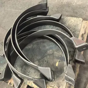 龙犇供应双螺栓管夹稳定支撑 热镀锌扁铁抱箍 电力线路用