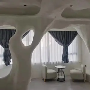 塑石假山雕塑浮雕网红餐饮丹霞风格室内室外施工团队