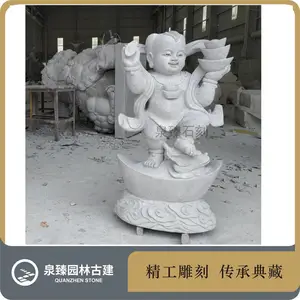 石雕善财童子石刻金童玉女石头童男童女东昇制作- 供应商网