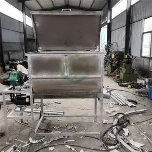 304食品全不锈钢滚筒拌料机 茶叶加香搅拌混合机厂家