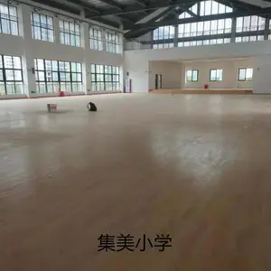阳江实木运动地板铺设施工_承建体育木地板建设翻新_阳江篮球馆改造木地板施工