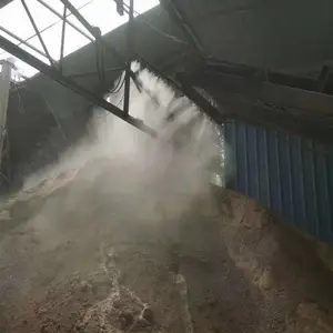 矿区降尘喷雾喷淋设备干雾二流体洗煤厂煤堆棚微雾抑尘设备