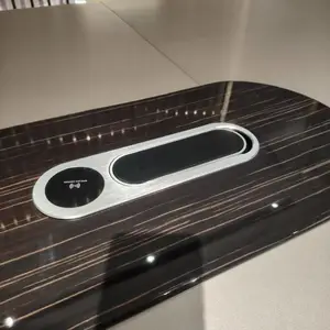 高端铝合金无线充桌插 多功能模块化桌面插座 源头厂家专利产品可定制出口