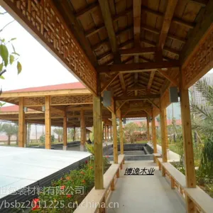 河南专业生产碳化木凉亭 郑州防腐木凉亭厂家定制 防腐木工程承接施工安装