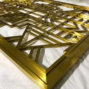 钛金 黄金色 不锈钢屏风