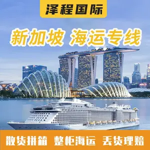 天津到新加坡工厂大型货架机器整柜海运专线物流双清