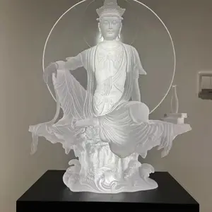 古法千手千眼观世音菩萨 琉璃壁雕墙景寺庙佛像坤鸿瑞达工厂定制