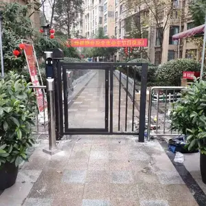 四川成都人脸识别自动门小区人行通道广告门
