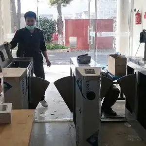 建筑工地人脸识别测温门禁一体机