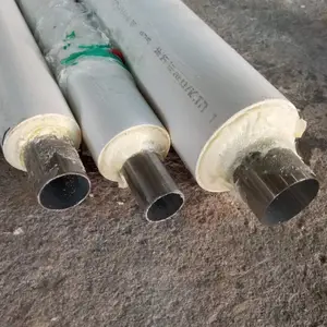 不锈钢聚氨脂发泡保温管 保温用复合钢套钢保温管DN32-63