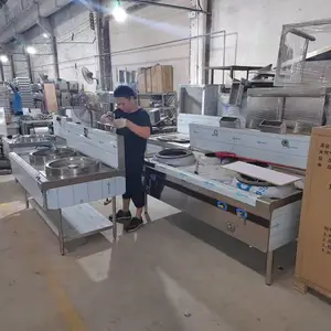 深圳厨美节能饭店酒楼工厂学校食堂成套不锈钢厨房设备供应商