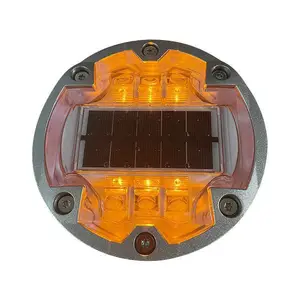 led太阳能凸起地埋道钉道路同频交通爆闪发光灯引导轮廓标