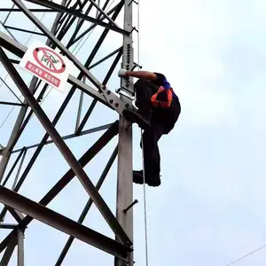 KHCLB铁塔防坠落装置欧标标准 垂直生命线系统